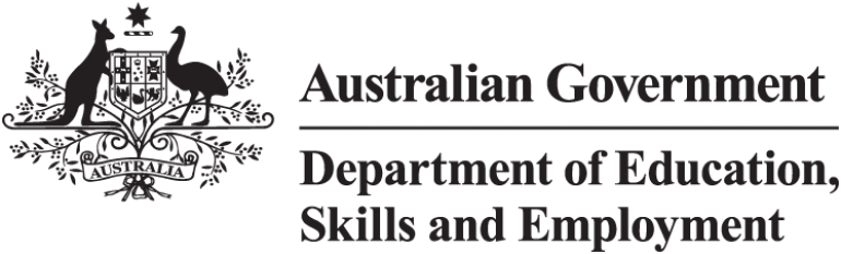 Australian Government logo, Department of Education, Skills & Employment